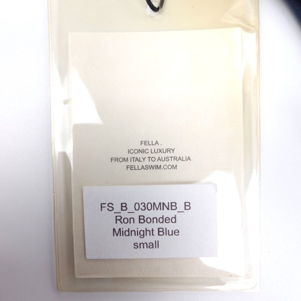 NWT Fella Swim Ron Bonded Hipster Bikini Bottom Midnight Blue Small Minimal Boho - Picture 2 of 7